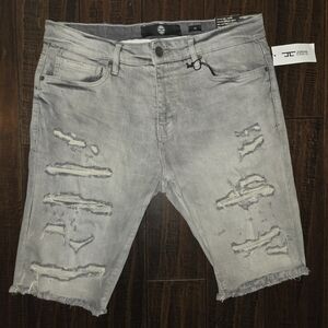 Jordan Craig Distressed Jeans Denim Shorts sz 34